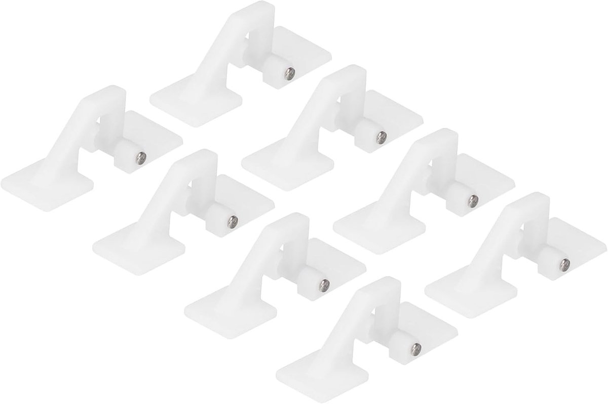 Scharnieren 1 inch x 0,4 inch verstelbaar klapscharnier voor RC-modelvliegtuigonderdelen, 8 stuks
