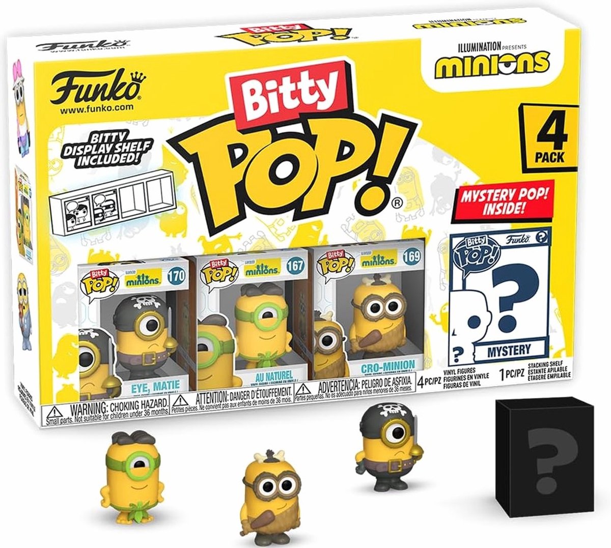 Uniek Minion-vinylfiguur 2,2 cm - Mysterieus verzamelfiguur