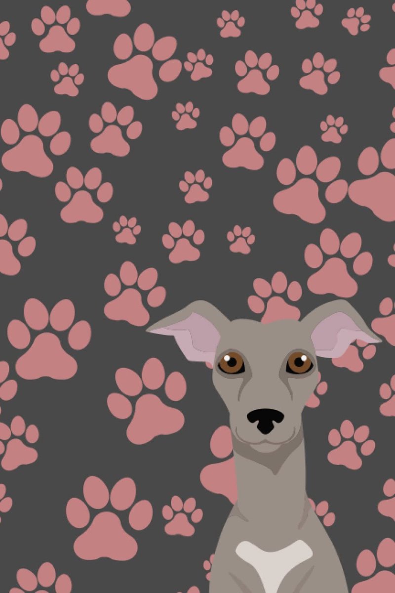 Notebook with a whippet dog
