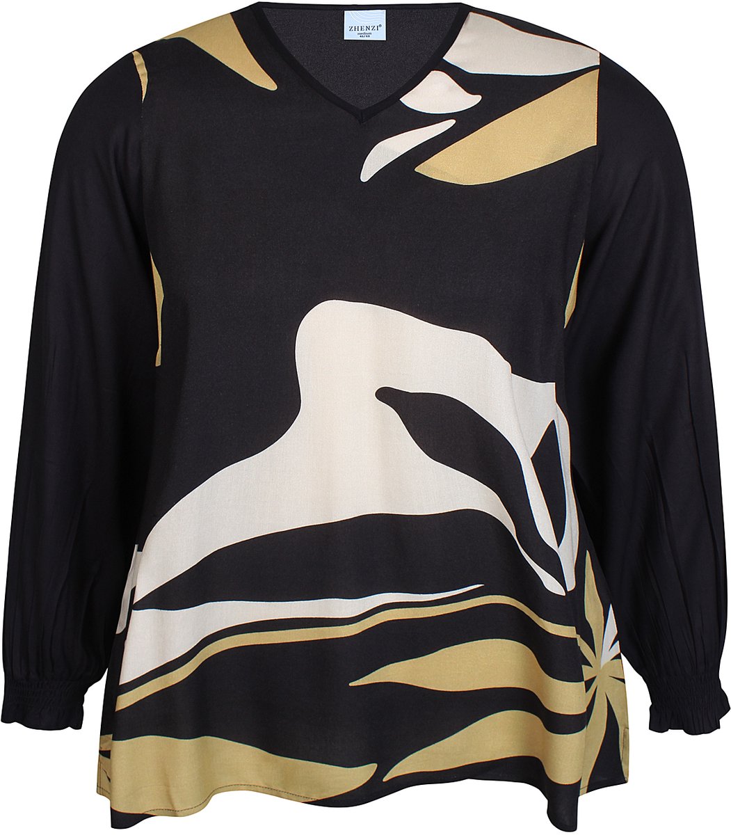 ZHENZI blouse lange mouw