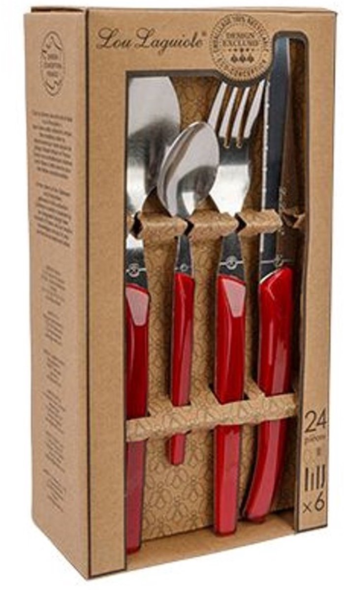 Rising Sun Bestek Set24 Rood Kraft Box