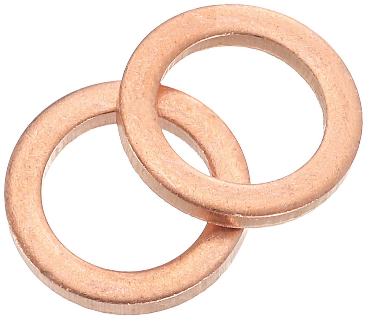 Set met 26 stuks sluitringen, M8 x 12mm x 1mm messing ring bijlagschijven assortiment, platte beveiligingsschijven platte afdichting metalen schijven voor schroeven bouten moeren