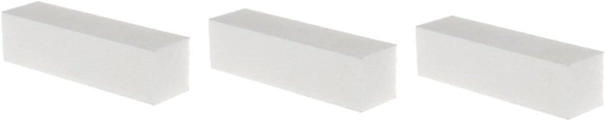 Nagelvijlen Set - Schuurblokken Buffers - Nagelverzorging Thuis - Wasbaar Ontwerp - 10 Stuks - Wit