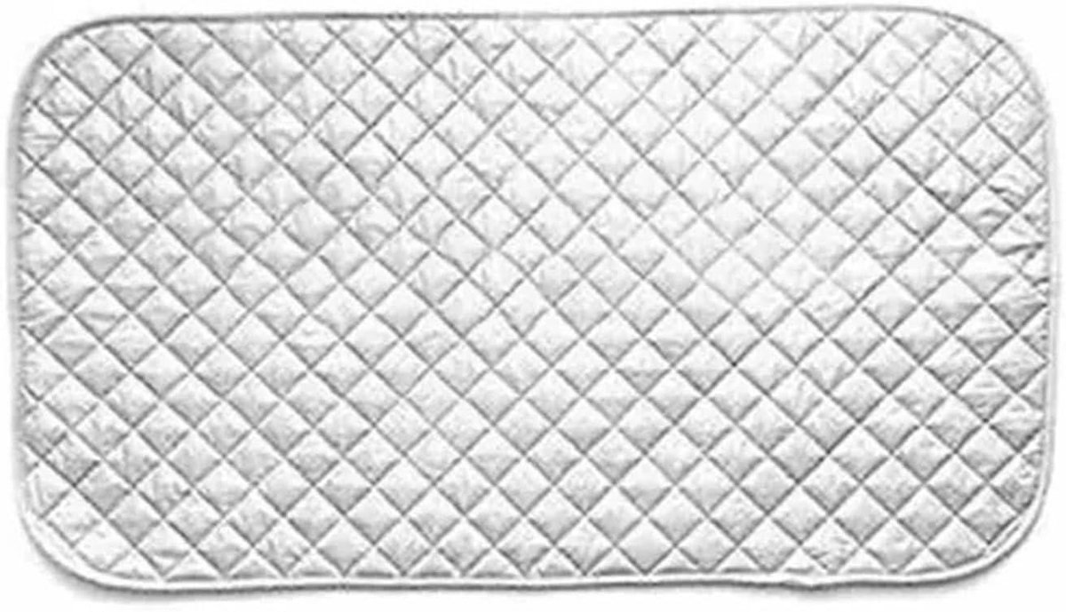 Magnetische strijkmat - Waskussen droger - Snel strijken - Hittebestendig - 48x85 cm - Zilver
