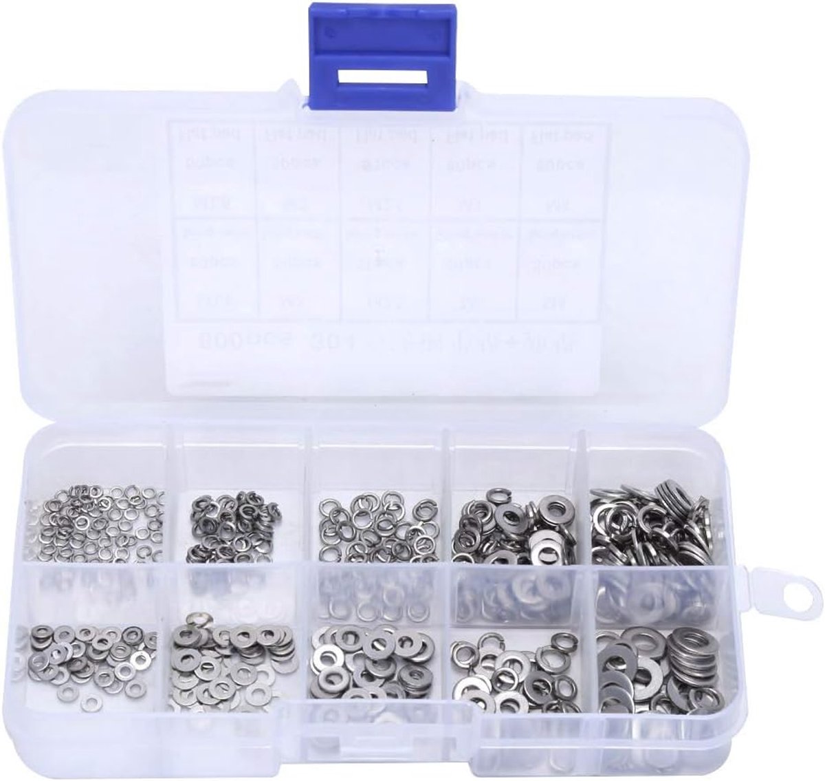 Platte ring en veerpakkingset Anti-losse ring Platte pakkingringassortiment