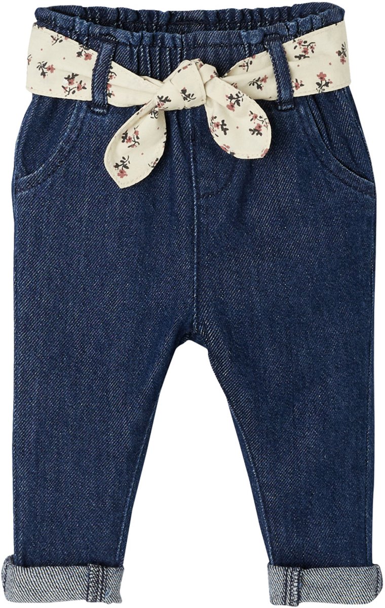 Vertbaudet Babyjeans met stoffen riem