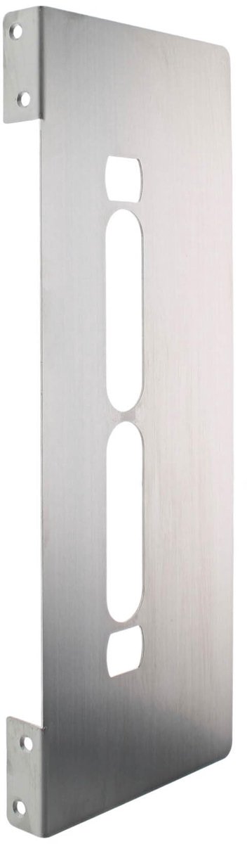 deurspatbord roestvrij staal deur beschermplaat FE-RS007 DIN links/rechts voor doornmaat 55 mm