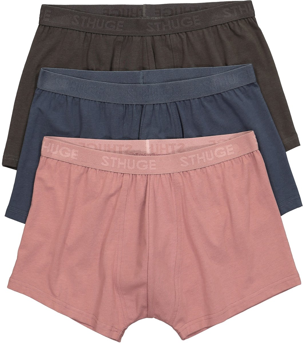 STHUGE - Heren - Heupbroekjes FLEXLASTIC® Buik-Fit OEKO-TEX set van 3 tot 8XL - Lichtbruin - Maat L