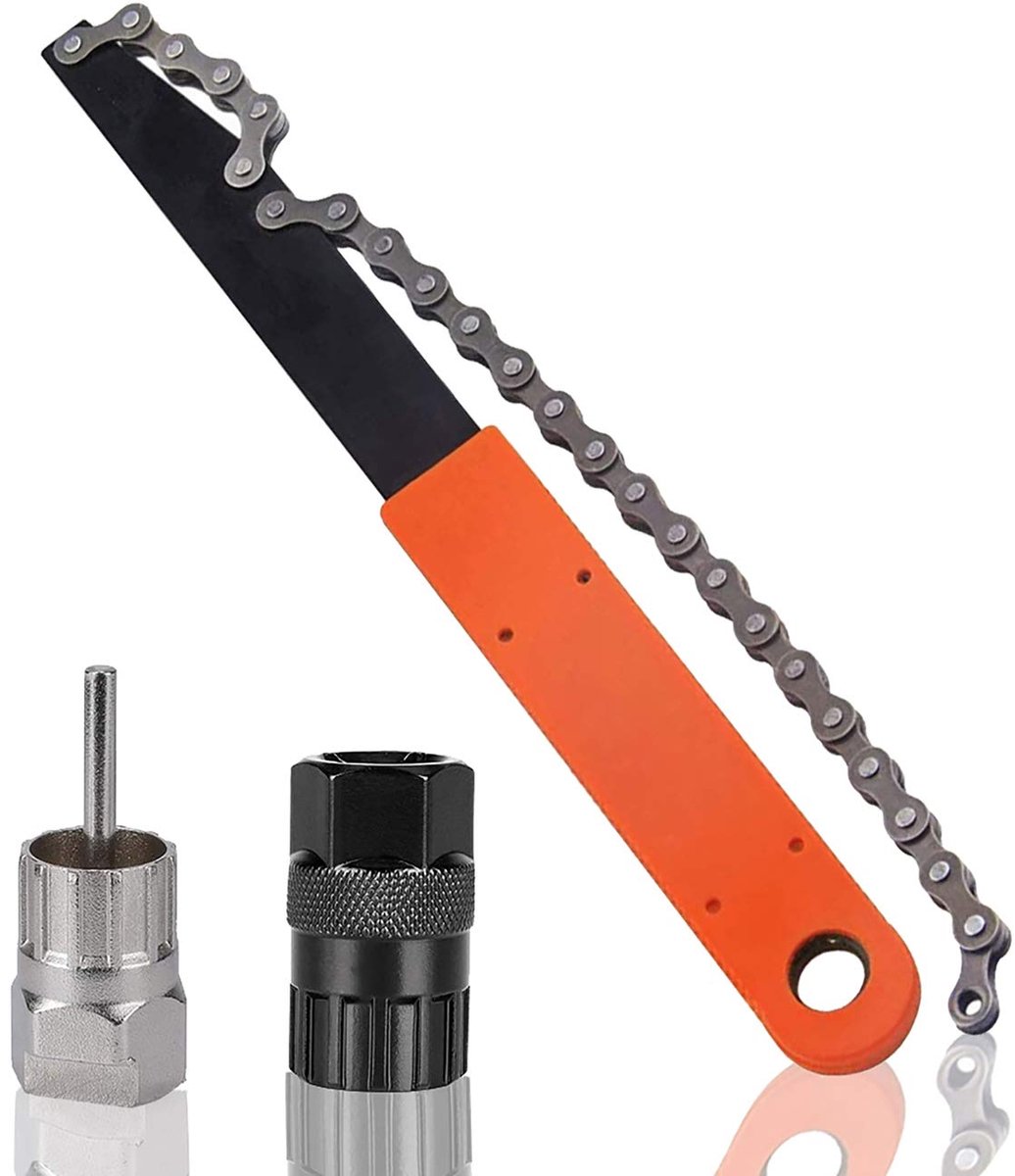kettingzweep, tandwieltrekker cassettetrekker tandwielverwijderaar, fietcassetteverwijderaar, lock ring-gereedschap, gereedschapsset voor 6-, 7-, 8-, 9-, 10-, 11-versnellingscassettes