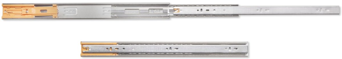 3049705 Paar kogelglijders/glijbanen volledig uittrekbaar en soft close 45 mm x 450 mm voor lade