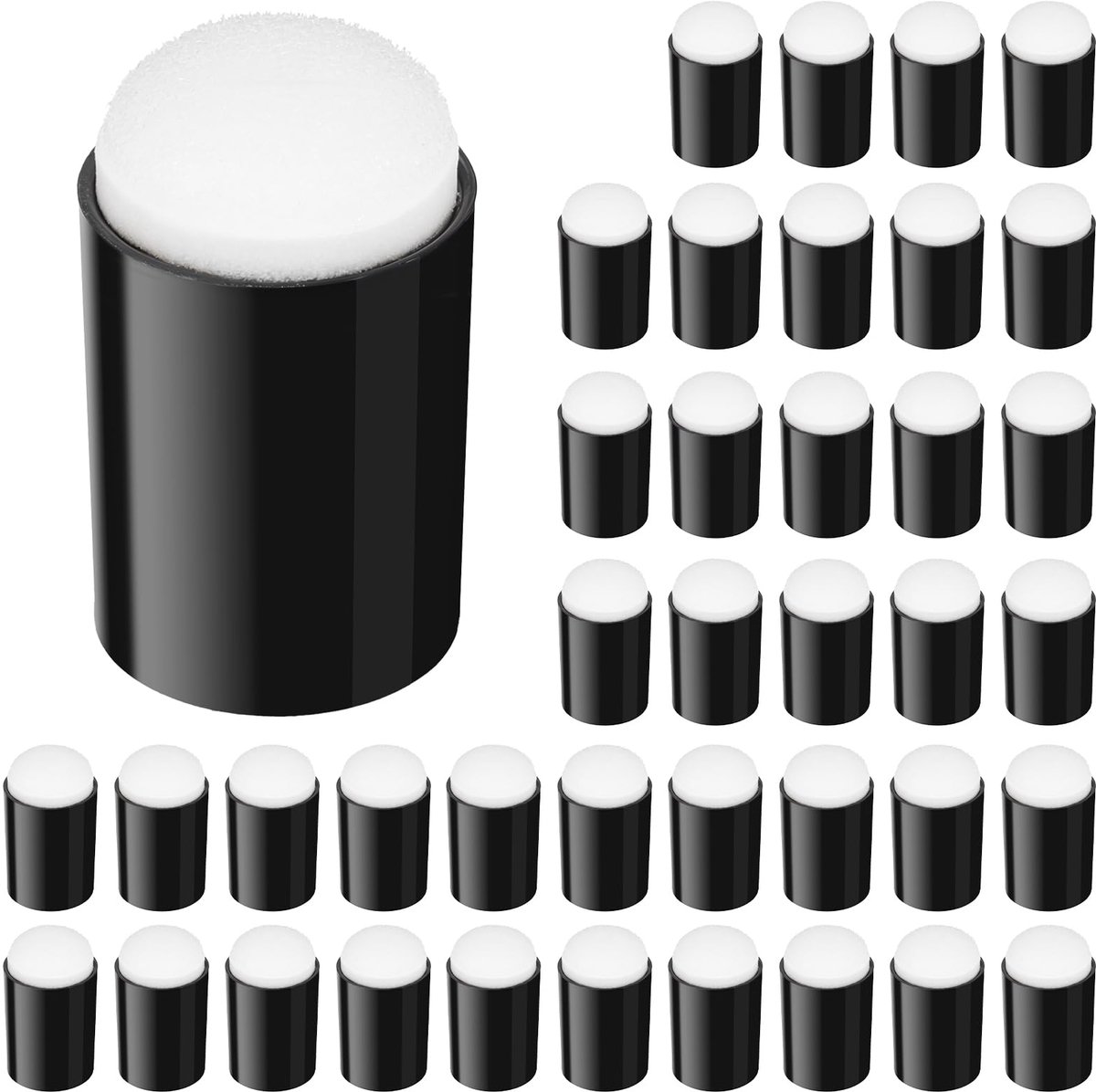 40 stuks ambachtelijke vingersponsdobbers, vingersponzen voor schilderen, inkt mengen, make-up dochters, kaarten maken, schilderen, stempelpenseel