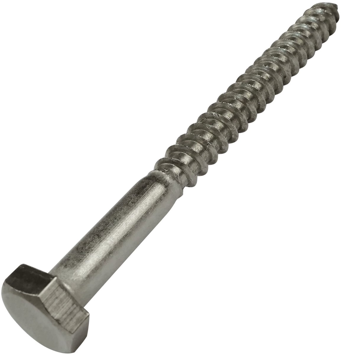 - C59111 - Set van 10 houtschroeven met zeskantkop spaanplaatschroeven Ø6x70mm zelftappend - DIN 571 - in roestvrij staal A2