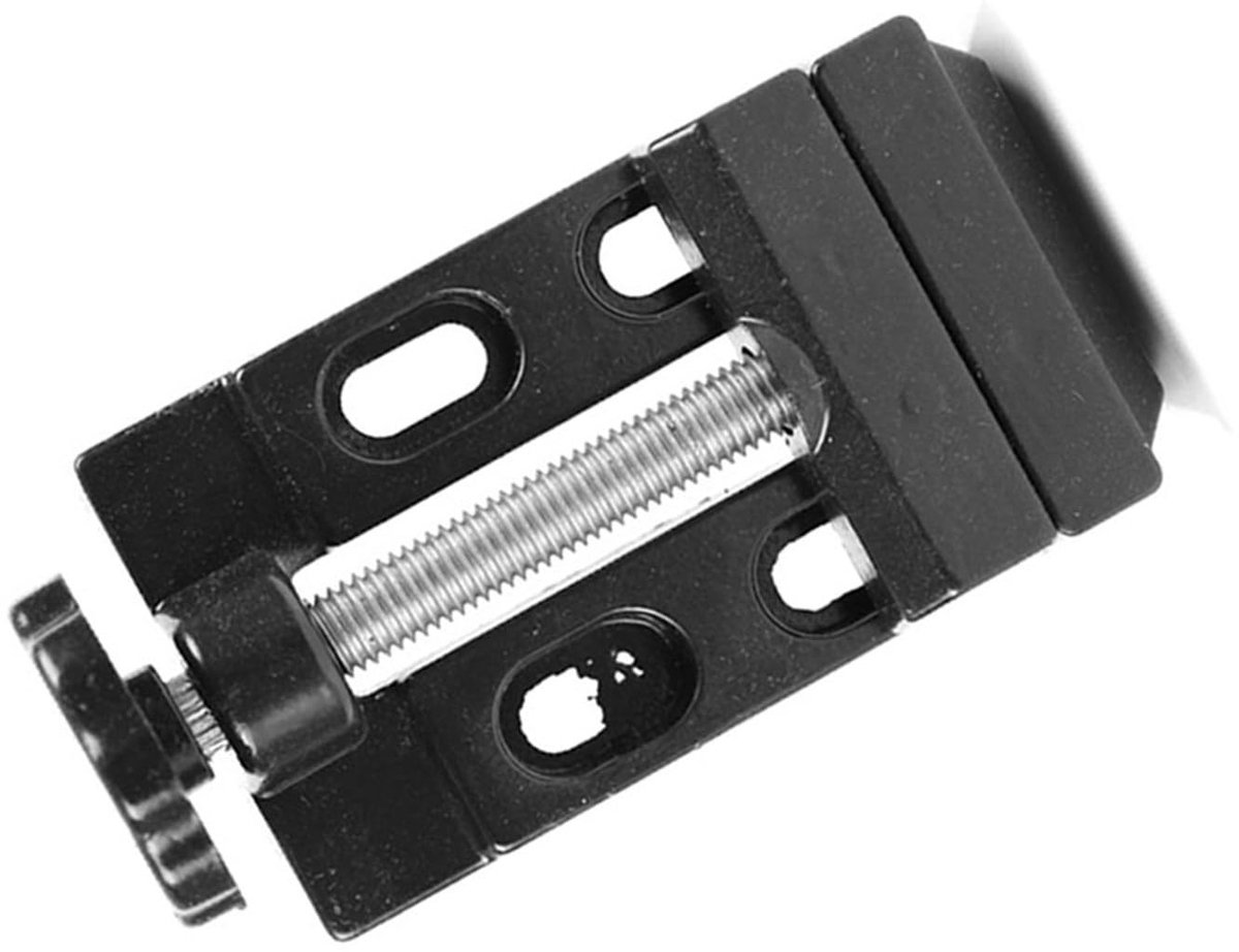 Bankschroef van Aluminiumlegering Compacte Platte Klembankschroef voor Hobbywerk en Kleine Reparaties - Duurzame en Stevige Constructie