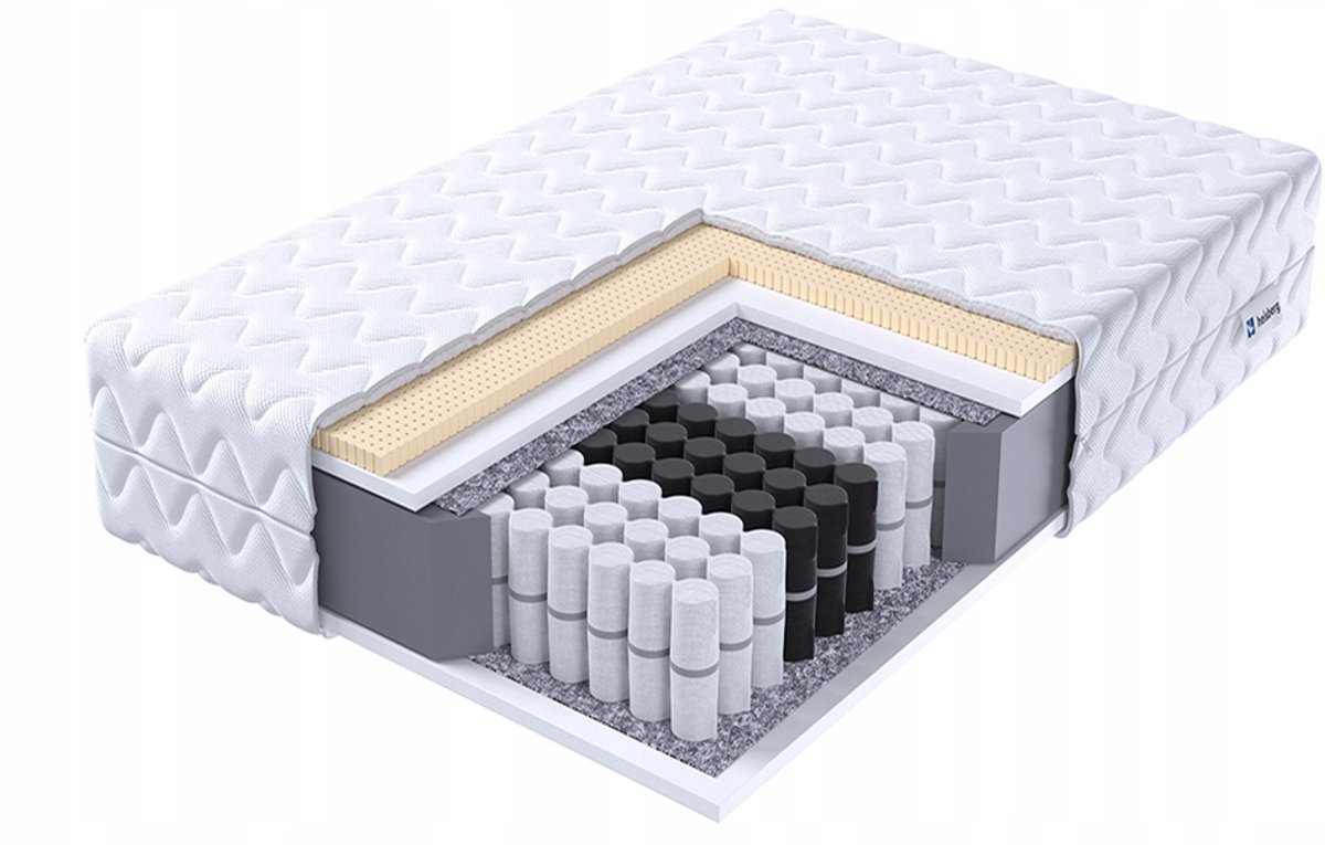 Heisberg BOLVERK MAX Pocketvering Matras met Latex 200x200