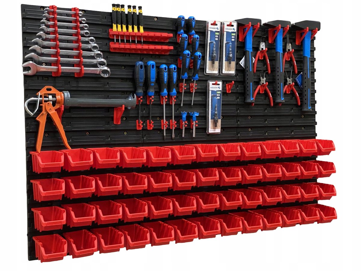 TABLICO gereedschapsbord 115,8x78 cm met schalen en haken - gemaakt in Polen