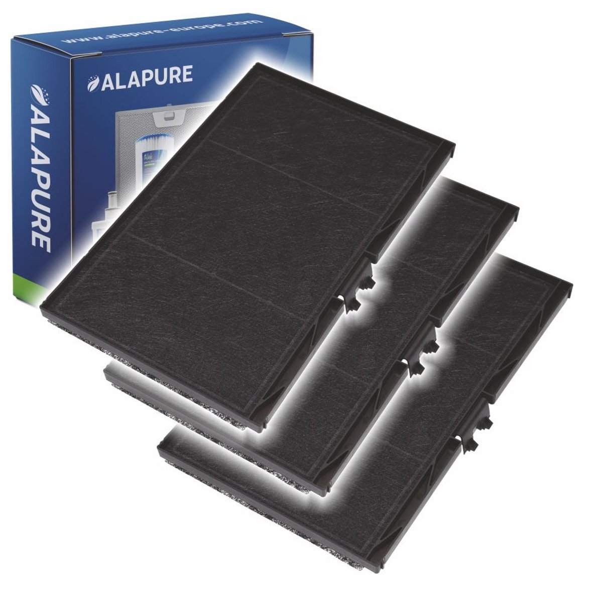 3x Koolstoffilter voor Blaupunkt 11008080 / 11025805