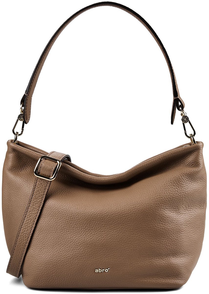 abro Ebony Schoudertas Leder 30 cm - Dames - cappuccino