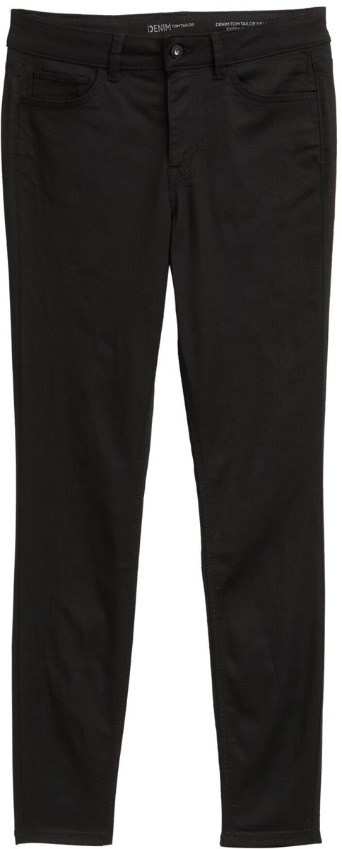 Tom Tailor Denim - TTNELA extra skinny jeans met TENCEL(TM) modal - Maat 33/30 - black denim