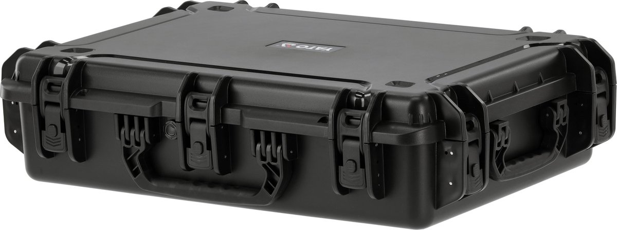 YATO YT-088983 XL Hermetische Koffer – Waterdicht IP67 – 843 x 592 x 212 mm – Kunststof Transportkoffer met Plukschuim (PU) – Schokbestendige Koffer voor Grote Uitrusting & Gereedschap