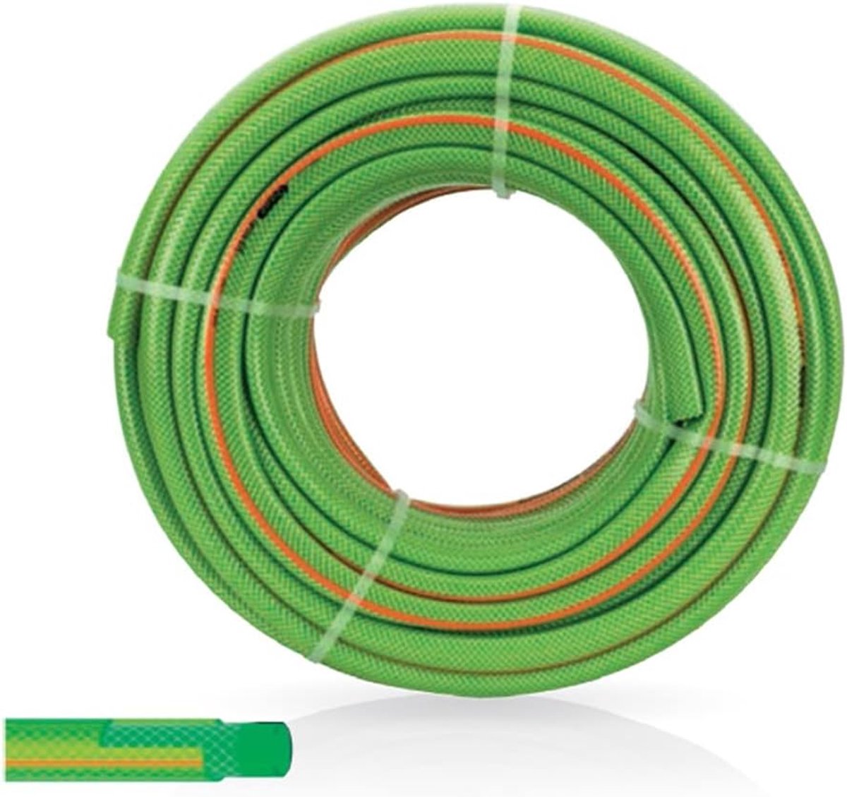 Tuinslang - Water Slang - Tuin Besproeien - Gevlochten Polyester - 50 Meter - Groen – foto 2