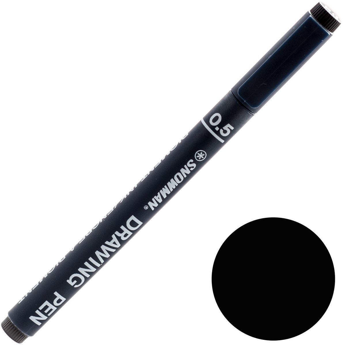 SNOWMAN Fineliner Pen Zwart 0.5 mm - Tekenen & Schrijven