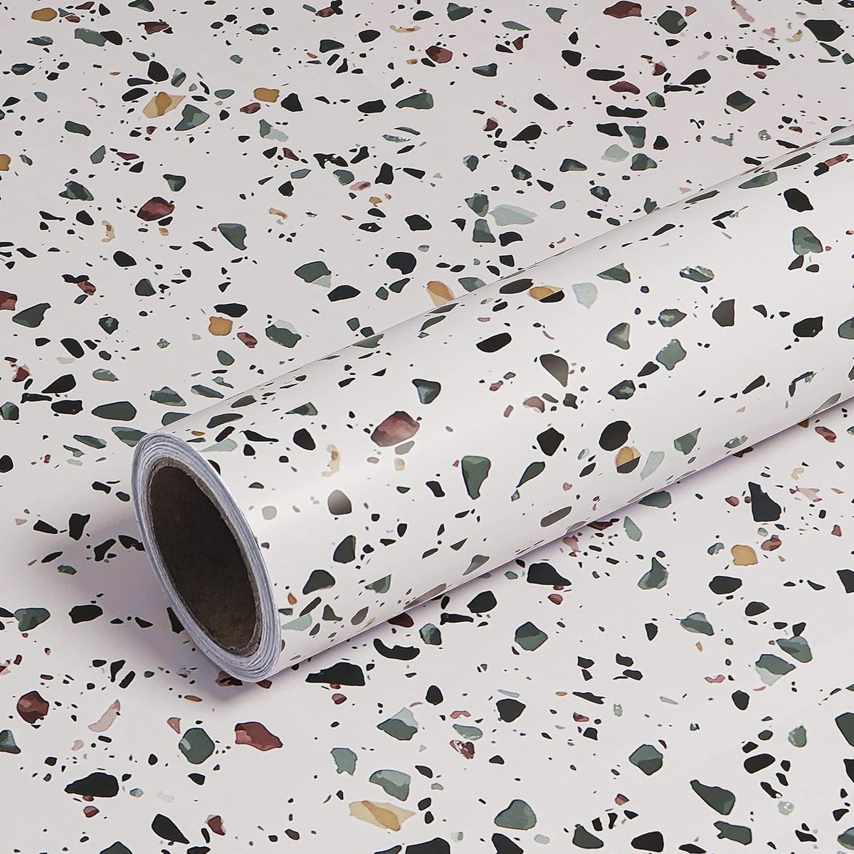 Terrazzo PVC plakfolie, waterdicht, wasbaar, zelfklevend behang voor keuken, badkamer, decoratie