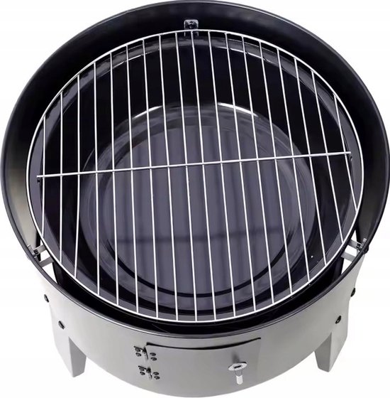 3-in-1 Grill, Roker & Vuurschaal - Staal met Thermometer — afbeelding 5