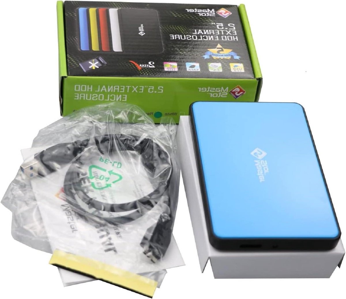 Externe Harde Schijf - Draagbare Opslag - Bestanden Opslaan - Supersnelle USB 3.0 - 1 TB - Blauw