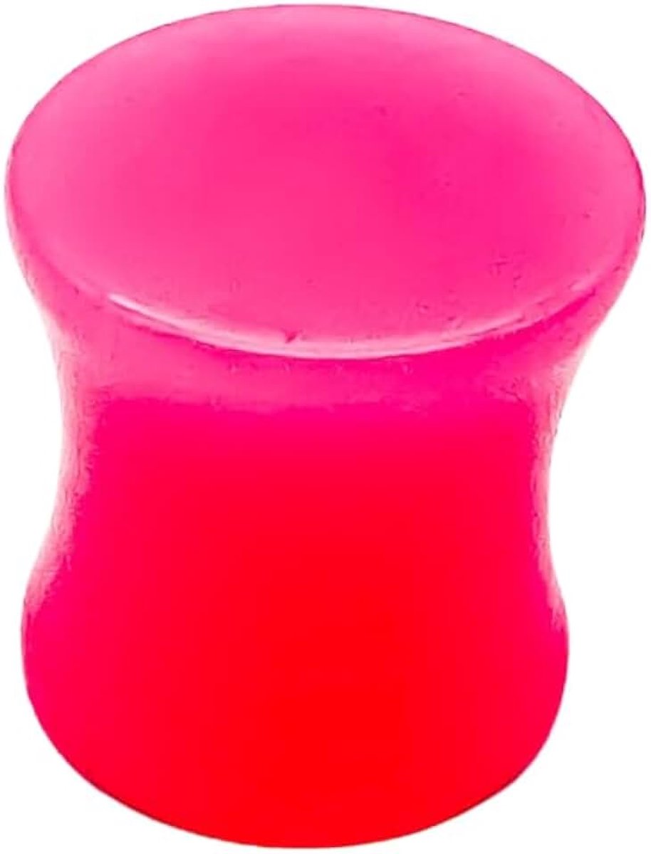 1 oorplug acryl oorpiercing oorsieraad tunnel saddle-plug zadelsluiting 3-25 mm