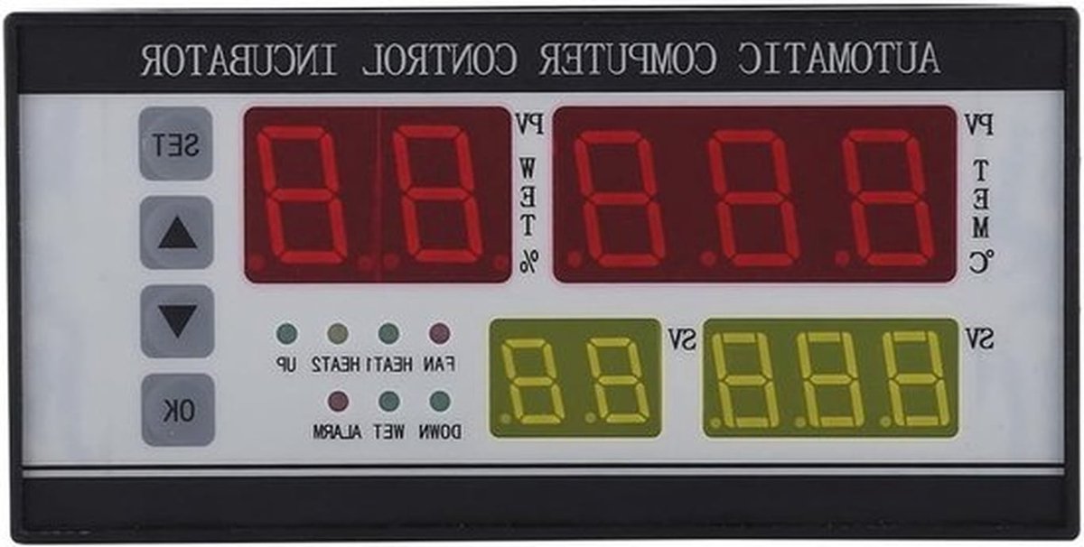 Multifunctionele Incubator Controller met Thermostaat voor Temperatuur- en Vochtigheidsregeling, 17 x 12 x 10 cm