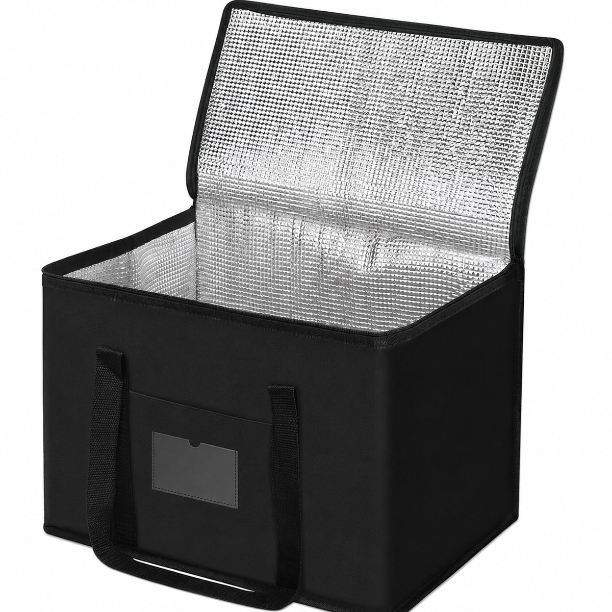 Opvouwbare Koeltas 40L - Geïsoleerde Boodschappentas - Herbruikbare Koeltas met Ritssluiting - Voor Boodschappen | Strand | Picknick en Camping - Zwart