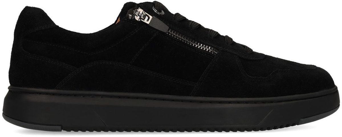No Stress - Heren - Zwarte suède sneakers - Maat 41