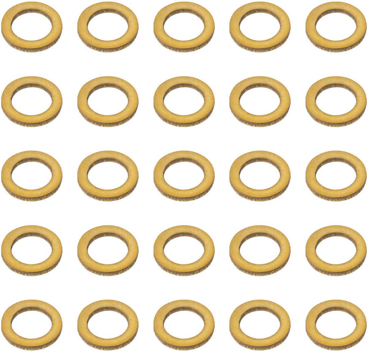 Sluitringen messing 0,5 mm platte ringen 5 mm (OD) x3,2 mm (ID) x0,5 mm ringen geschikt voor doe-het-zelf schip militaire en spoorwegmodellen