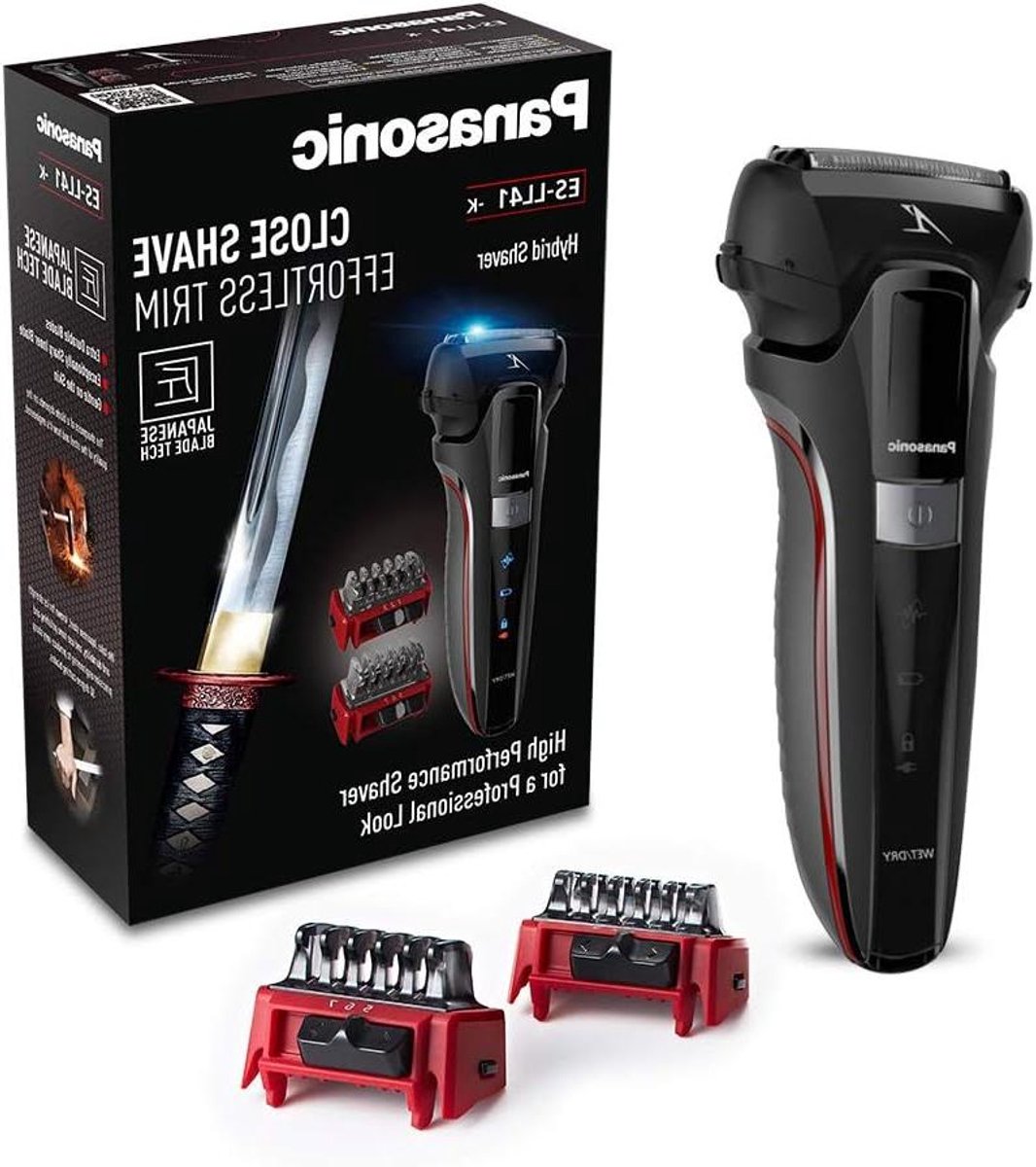 Elektrisch Scheerapparaat - 3-in-1 Trimmer - Baard Scheren - Vouwbare Lange Haar Clipper - 1-7 mm Instelbaar - Zwart