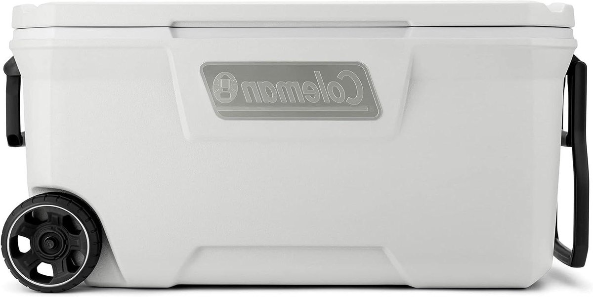 Grote Koelbox - Isolatiebox - Buitenactiviteiten - Met wielen - 100QT - Wit