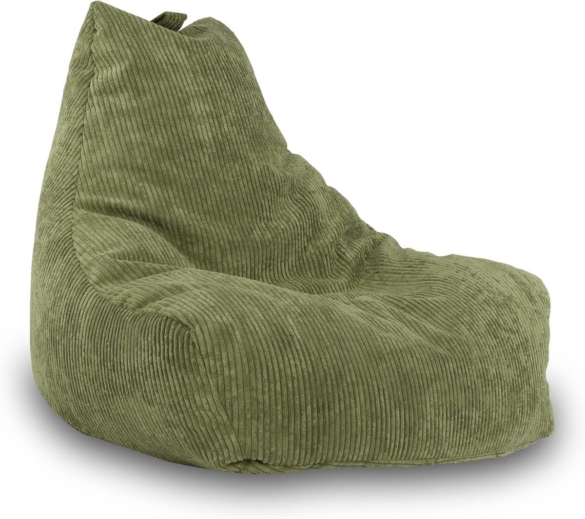 Zitzak Fauteuil - Zitpoef Zacht - Ontspannen Zitten - Dubbele Veiligheidssluiting - 100x80x85cm - Groen
