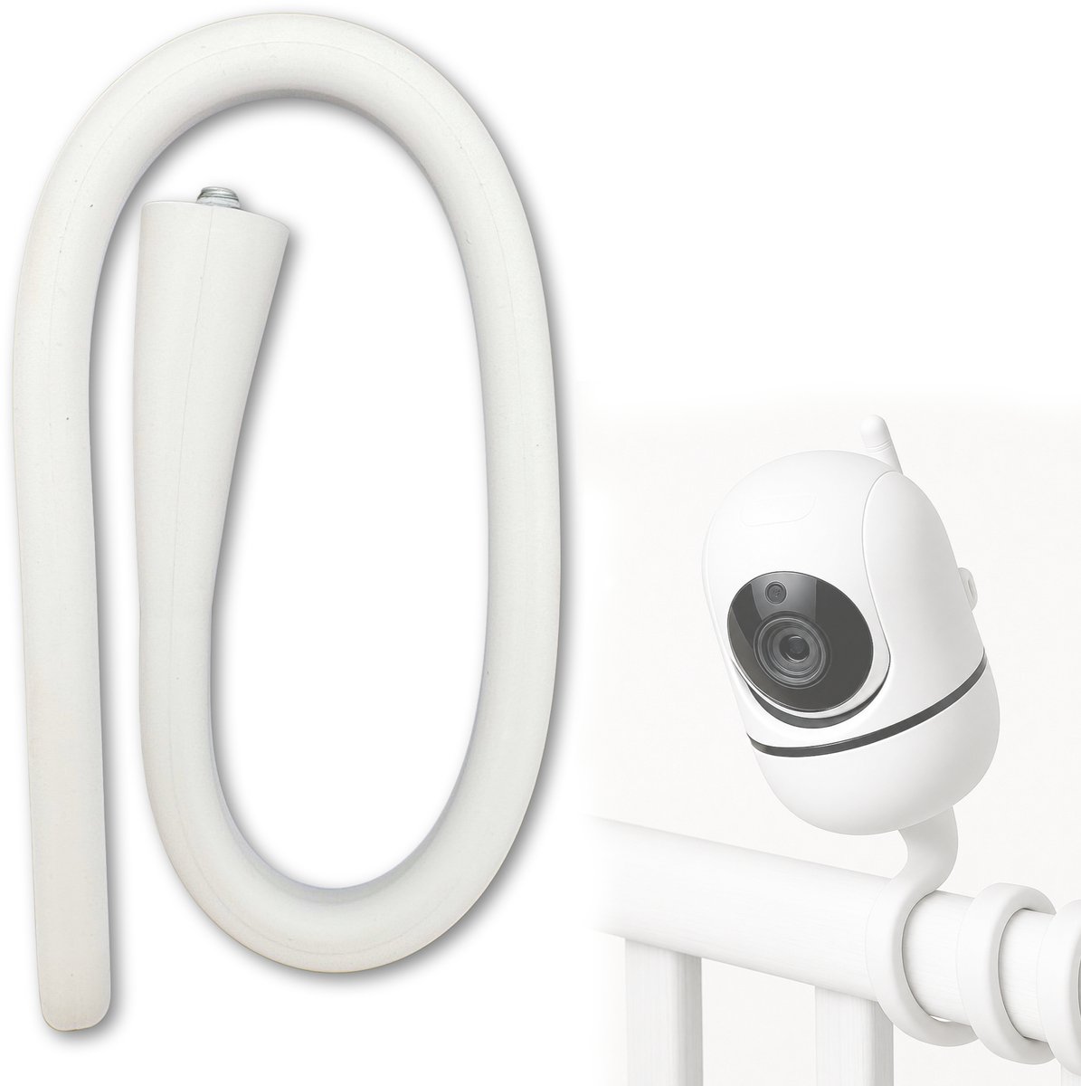 Purepeak Babyfoon Houder - Baby Monitor Standaard - Universeel - Camera Standaard - Flexibel - Wit