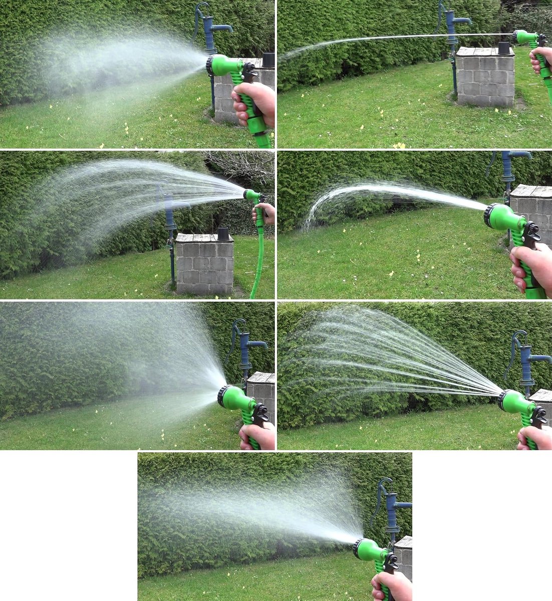 Tuinslang Set - Flexibele slang - Water geven - Inclusief sproeier - 45 Meter - Groen – foto 2