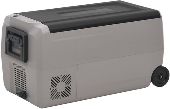 vidaXL - Koelbox - met - wielen - en - adapter - 36 - L - PP - en - PE - zwart - en - grijs van Vidaxl — afbeelding 2