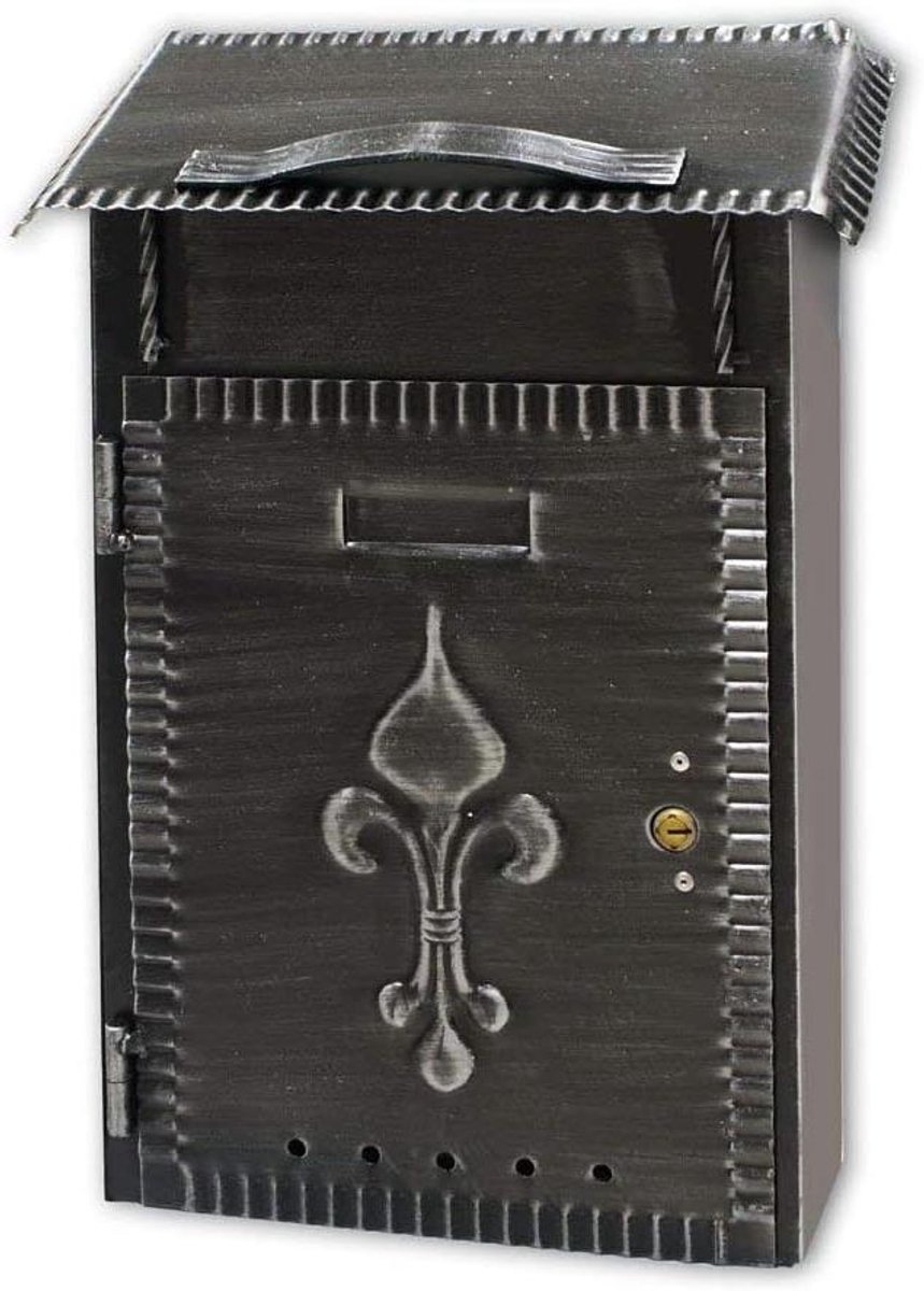 Brievenbus - Postbak - Brieven Post Ontvangen - Rustieke Smeedijzer Stijl - 35 x 26.5 x 12.5 cm - Zwart