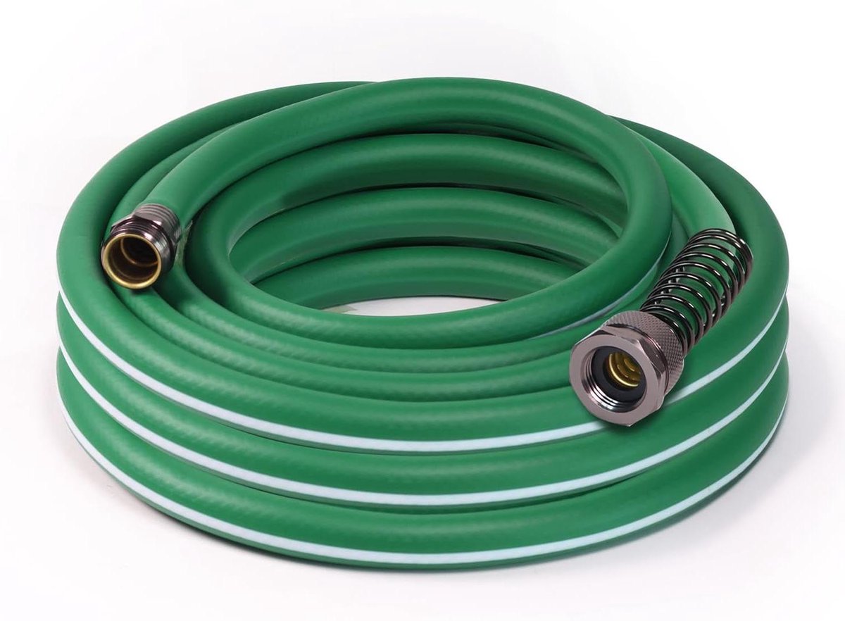 Heavy Duty Tuinslang - Waterslang Flexibel - Gazon Bewateren - Kinkvrij Ontwerp - 46 Meter - Groen