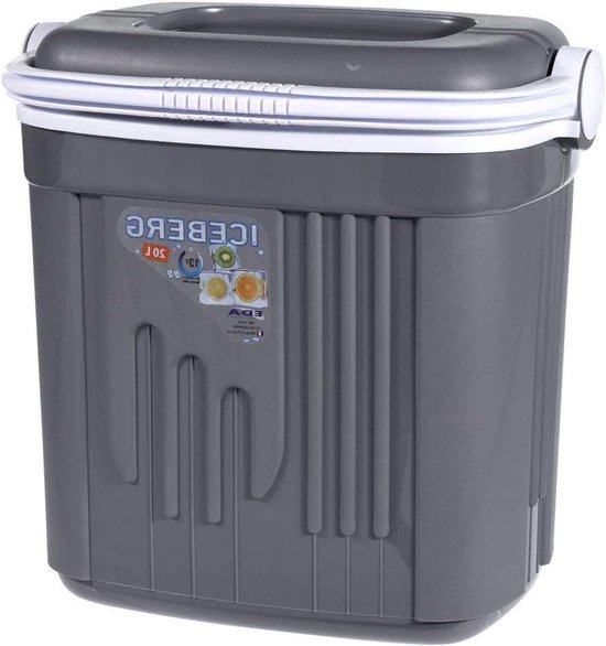Koelbox kunststof grijs 20 liter - Koelboxen voor onderweg van KOEL — afbeelding 4