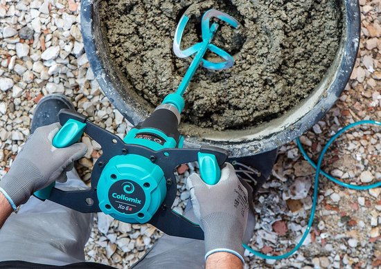 Mixer Roestvrij Staal - Mengkraan Gereedschap - Materiaalmengen Korthoudend - Compact Ontwerp - 11 x 4 x 16 cm - Turquoise — afbeelding 2