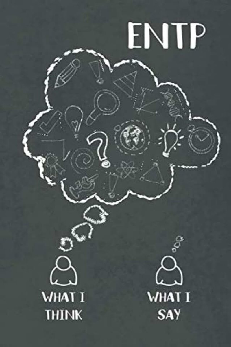 Gifts - MBTI Personality Type Lined Notebook Featuring ENTP Personality