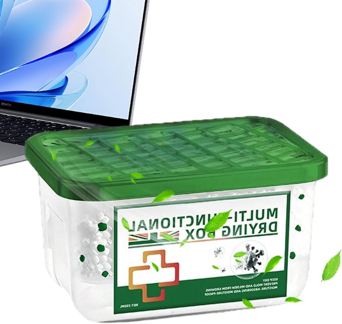 Luchtreiniger Voor Thuis - Geurauto Stofverwijderingsbox - Frisse Lucht Creëren - Stille Automatische Werking - 350 ml Capaciteit - Wit