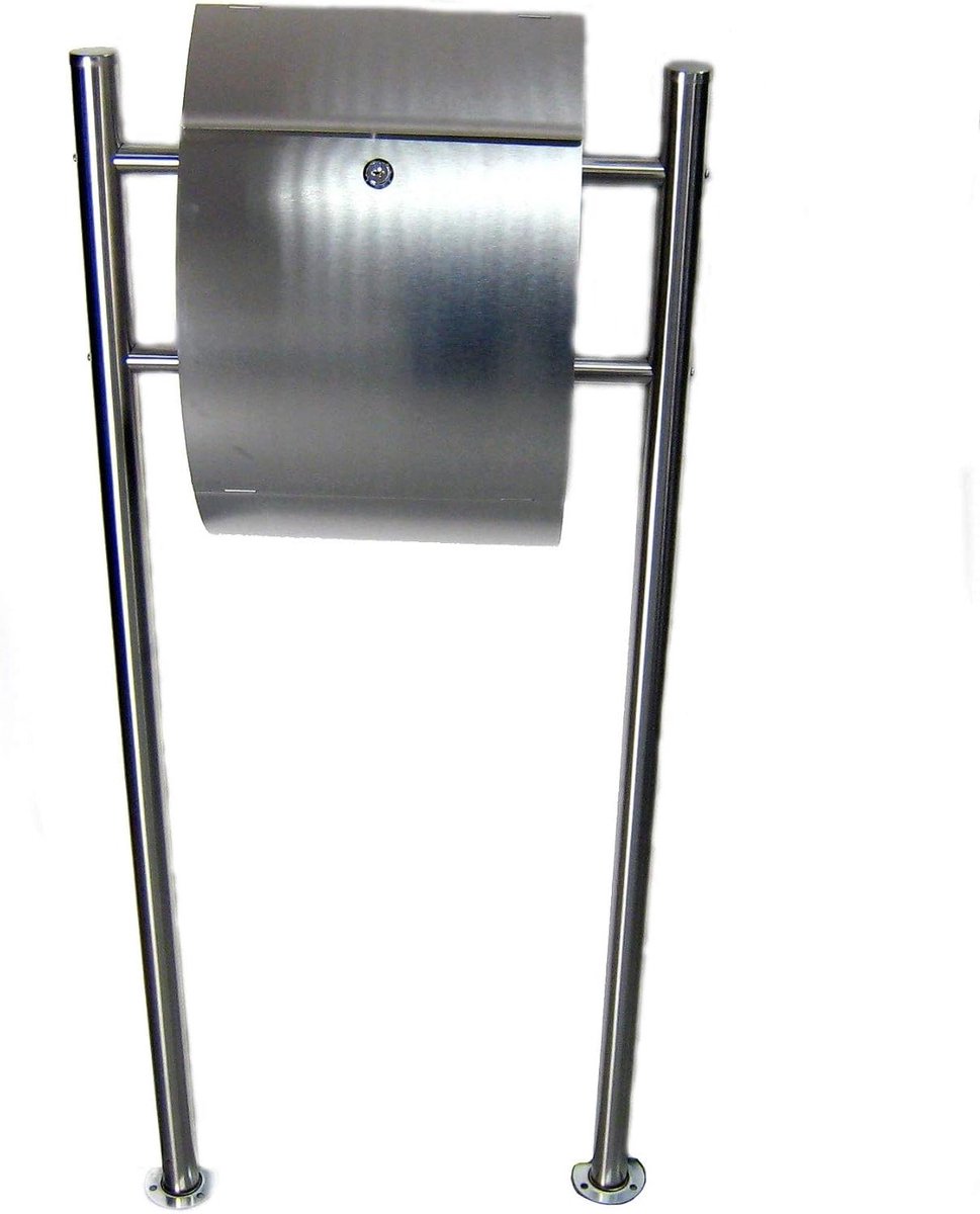 Brievenbus - Wandmodel - Post Ontvangen - Grote Inworp - 300 mm - Geborsteld Staal