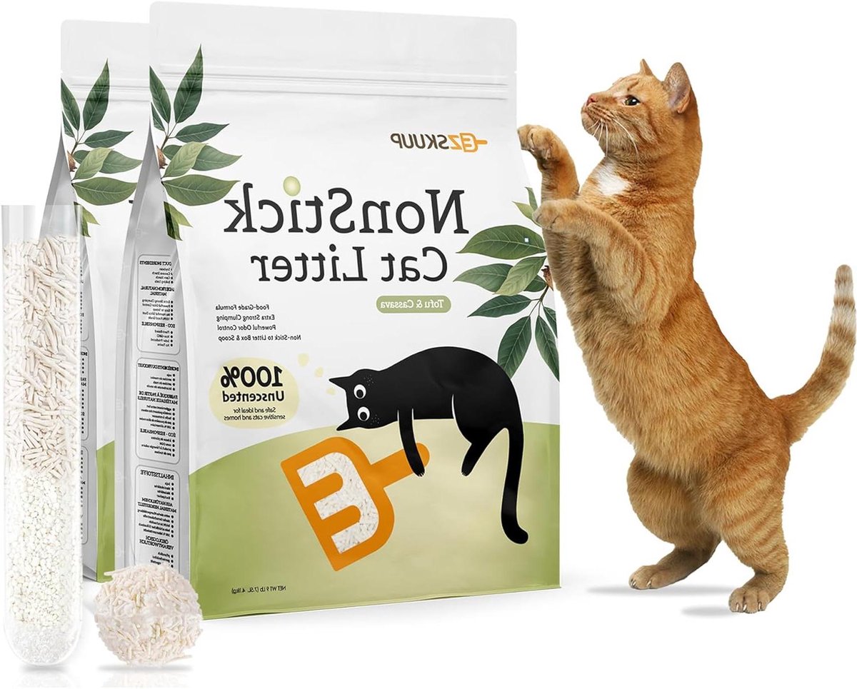 Kattenbakvulling - Klei Korrels - Hygiënisch Huis - Kleeft Niet - 8.2 kg - Beige