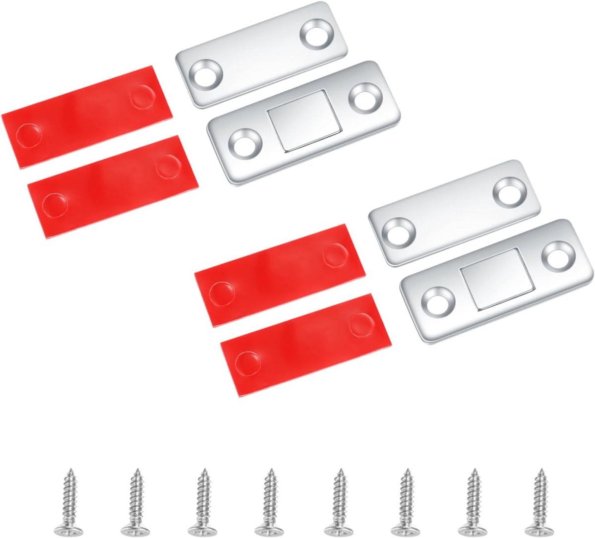 2 stuks magneetsnappers, magneten, kastdeuren, zelfklevend, sterk | deurmagneten, magneetsluiting, voor meubeldeuren, kast, balkondeur, schuifdeur, magneetslot, deursluiting