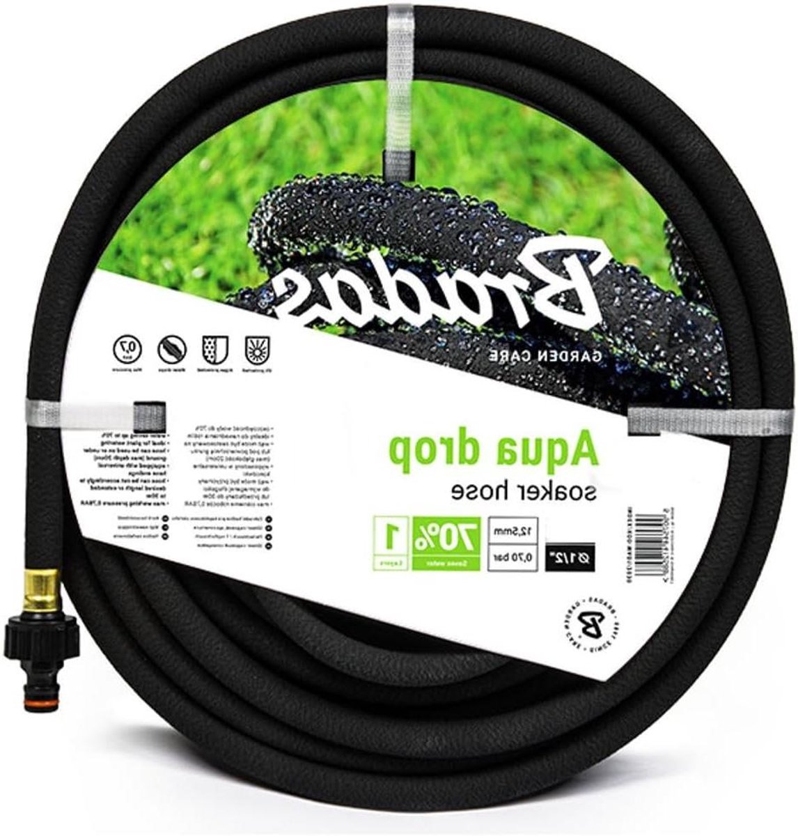 Druppelslang - Watergeefslang - Planten water geven - Gelijkmatige bewatering - 100 meter - Zwart