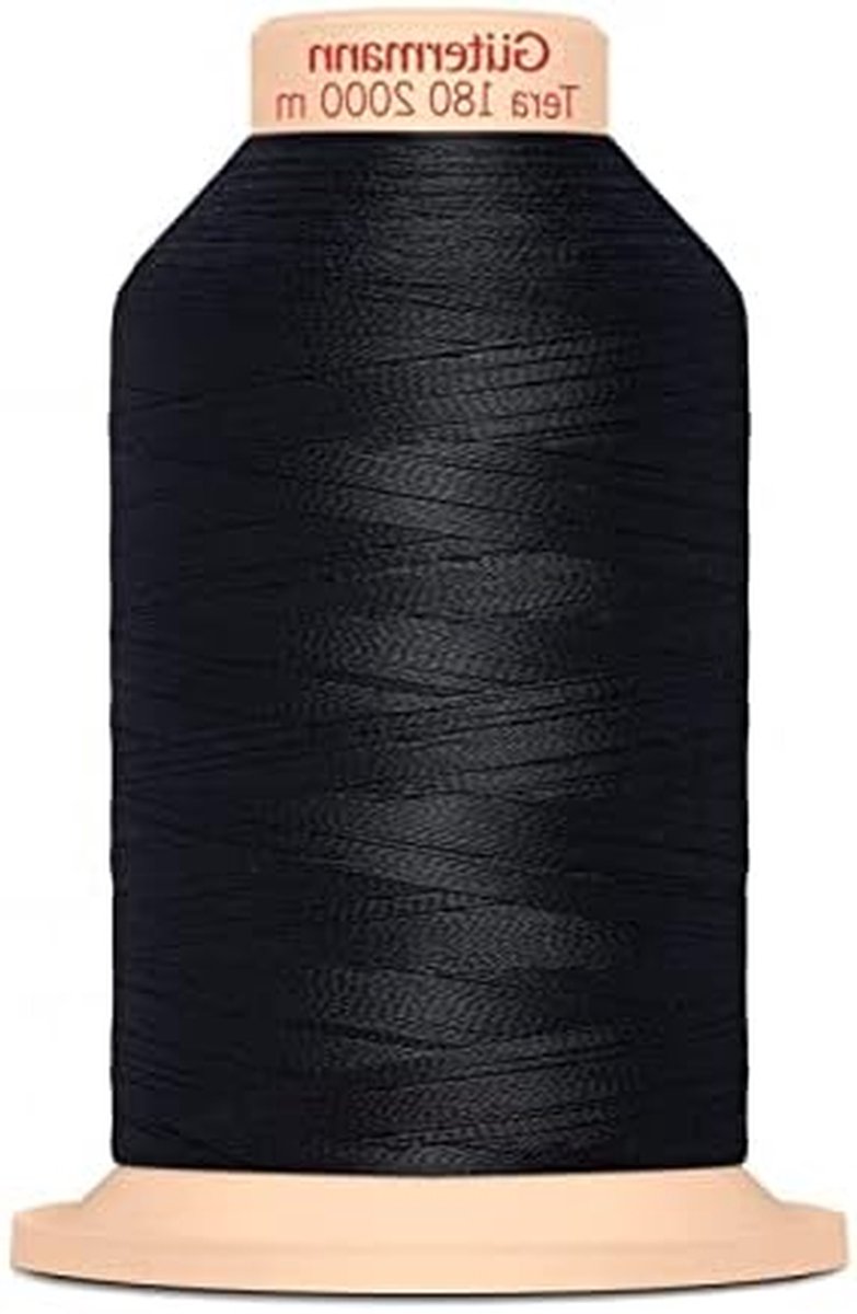 Overlock Naaidraad - Polyester Garen - Klusjes Thuis - Hoge Temperatuur Wasbaar - 2000 Meter - Zwart